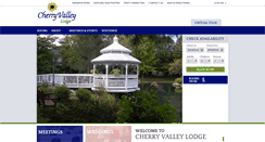 Desktop Screenshot of cherryvalleylodge.com