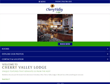 Tablet Screenshot of cherryvalleylodge.com